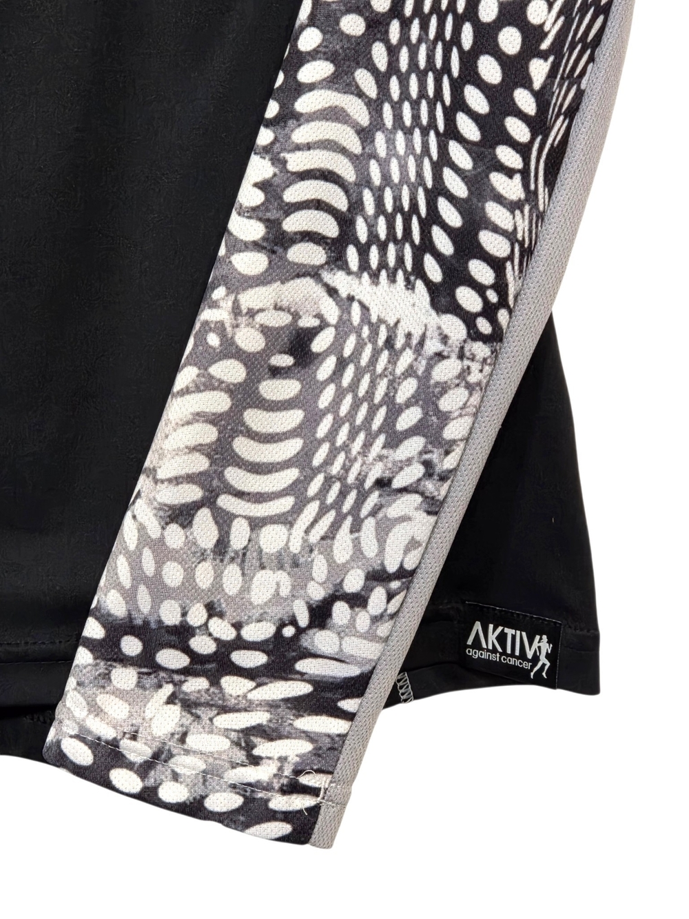 Adidas ClimaLite AKTIV Against Cancer Hooded Running Top Black White Gray L - Picture 5 of 15